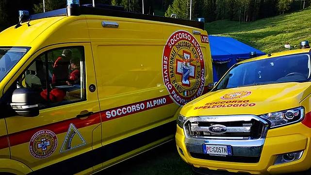 Intervento del Soccorso alpino Intervento del Soccorso alpino