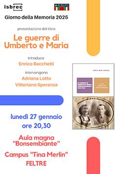 Le guerre di Umberto e Maria -  lunedì 27 gennaio alle ore 20.30 a Feltre