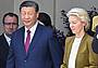 Xi Jinping e von der Leyen (Ipa/Fotogramma)