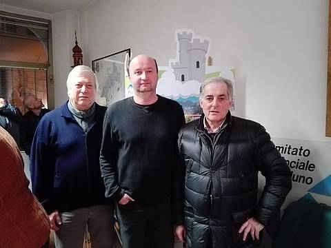 da sx Daniele Cecchin, Davide Praloran ed Elvio Cecchet da sx Daniele Cecchin, Davide Praloran ed Elvio Cecchet