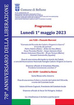 Belluno-commemorazioni-1 maggio 2023