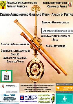 Costruire il telescopio di Galileo - Centro Astronomico Arson di Feltre