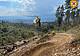 in Nevegal lungo la pista di downhill