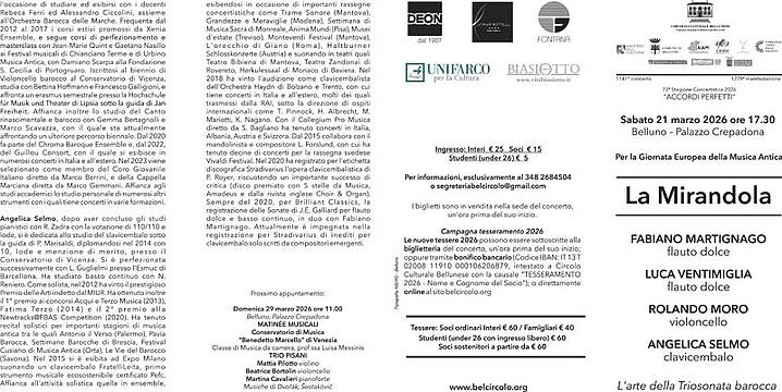 La Mirandola L'arte della Triosonata barocca Per la Giornata Europea della Musica Antica La Mirandola L'arte della Triosonata barocca Per la Giornata Europea della Musica Antica