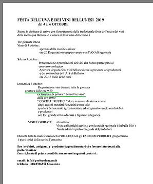 Festa dell'uva 2019