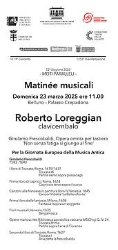 Palazzo Crepadona - Matinée con Roberto Loreggian