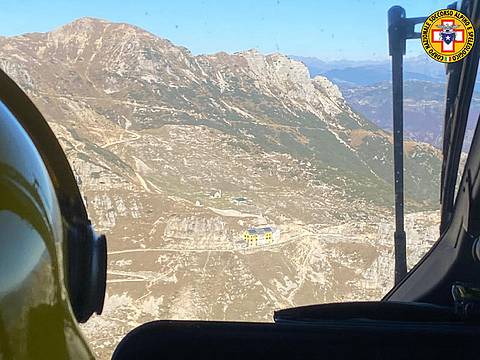 nelle vicinanze del Rifugio Papa