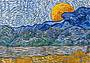 Vincent van Gogh, Paesaggio con covoni e luna nascente (particolare), 1889 © 2020 Collection Kröller-Müller Museum, Otterlo, the Netherlands; photo Rik Klein Gotink, Harderwijk