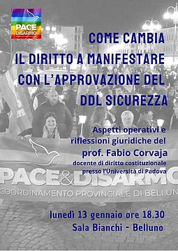 Coordinamento provinciale Pace & Disarmo - Conferenza 13 gennaio 2025
