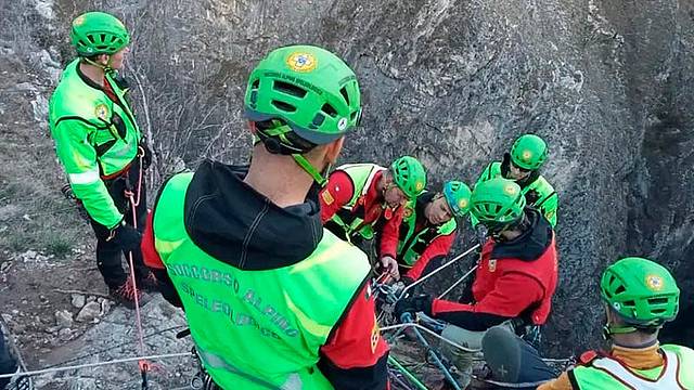 Un intervento del Soccorso alpino