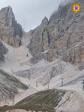 Cristallo, sul versante sulle cui creste passa la Ferrata Marino Bianchi