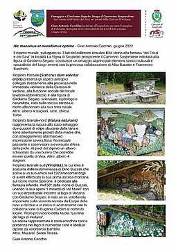 Note murale Gian Antonio Cecchin