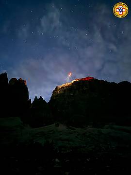 allo Spigolo Dibona sulla Cima Grande di Lavaredo