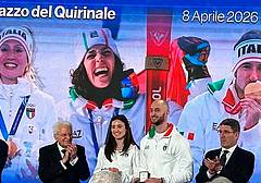 Mattarella premia le medaglie di Milano Cortina