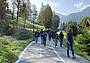 Studenti Bauer in esplorazione sulla ciclabile tra San Vito e Borca