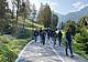Studenti Bauer in esplorazione sulla ciclabile tra San Vito e Borca
