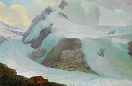 Caspar Wolf -Veduta dal Bänisegg sul ghiacciaio inferiore del Grindelwald e sul massiccio del Fiescherhorn - 1774 Kunst Museum Winterthur - Fondazione Oskar Reinhart SIK-ISEA - Zurigo -- Philipp Hitz Caspar Wolf -Veduta dal Bänisegg sul ghiacciaio inferiore del Grindelwald e sul massiccio del Fiescherhorn - 1774 Kunst Museum Winterthur - Fondazione Oskar Reinhart SIK-ISEA - Zurigo -- Philipp Hitz
