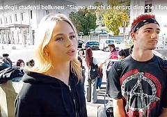 La protesta degli studenti bellunesi La protesta degli studenti bellunesi
