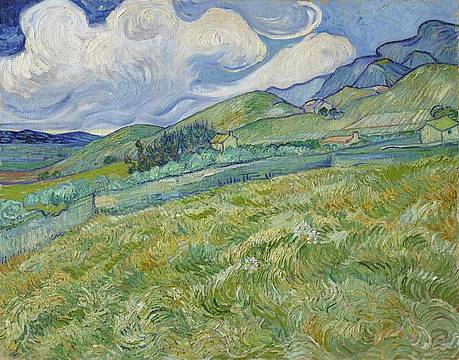 Vincent van Gogh, Paesaggio a Saint-Rémy (particolare), 1889 - Ny Carlsberg Glyptotek, Copenaghen, prestito a lungo termine dalla National Gallery of Denmark, Copenaghen, inv. SMK 1840 Vincent van Gogh, Paesaggio a Saint-Rémy (particolare), 1889 - Ny Carlsberg Glyptotek, Copenaghen, prestito a lungo termine dalla National Gallery of Denmark, Copenaghen, inv. SMK 1840