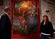 Monica Caradonna al museo Fulcis con il conservatore Carlo Cavalli