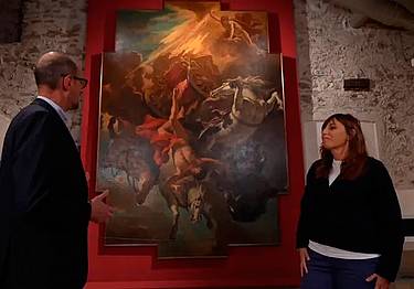 Monica Caradonna al museo Fulcis con il conservatore Carlo Cavalli Monica Caradonna al museo Fulcis con il conservatore Carlo Cavalli