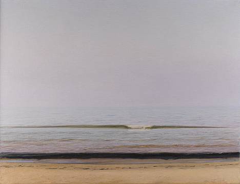 Piero Guccione, Mare di luglio (particolare), 1985-1987, collezione privata