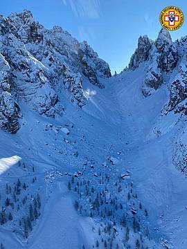 Valanga tra Forcella Pogoffa e Forcella della Neve 3 Valanga tra Forcella Pogoffa e Forcella della Neve 3