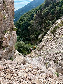 sulla Ferrata Angelo Viali al Gramolon sulla Ferrata Angelo Viali al Gramolon