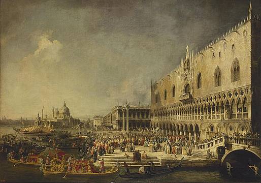 Canaletto, Ricevimento dell'Ambasciatore Francese a Palazzo Ducale Canaletto, Ricevimento dell'Ambasciatore Francese a Palazzo Ducale