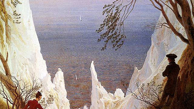 Le bianche scogliere di Rügen di Caspar David Friedrich Le bianche scogliere di Rügen di Caspar David Friedrich