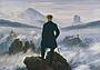 Caspar David Friedrich, Viandante sul mare di nebbia (1818; olio su tela, 95 x 75 cm; Amburgo, Hamburger Kunsthalle)
