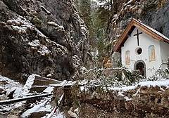 La devastazione ai Serrai di Sottoguda dopo la tempesta Vaia La devastazione ai Serrai di Sottoguda dopo la tempesta Vaia