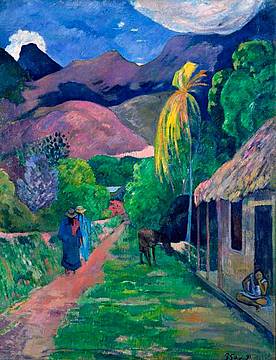 Paul Gauguin, Strada a Tahiti (particolare), 1891, Toledo Museum of Art, acquistato con fondi del Libbey Endowment, dono di Edward Drummond Libbey, inv. 1939.82