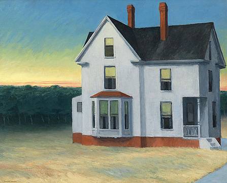Edward Hopper, Tramonto a Cape Cod, 1934 New York, Whitney Museum of American Art, lascito di Josephine N. Hopper © Eredi di Josephine N. Hopper / by SIAE 2025 Edward Hopper, Tramonto a Cape Cod, 1934 New York, Whitney Museum of American Art, lascito di Josephine N. Hopper © Eredi di Josephine N. Hopper / by SIAE 2025