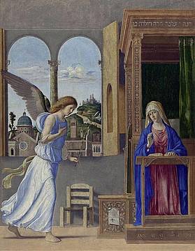Giovan Battista Cima da Conegliano, Annunciazione, Museo Statale Ermitage