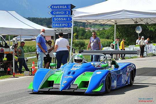 L’ultima partenza all’Alpe del Nevegàl di Mario Forlani su ReBo 05 Bmw (foto Flavio Casoni)
