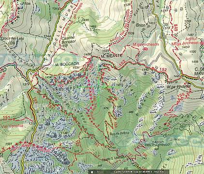 Ritrovato senza vita escursionista sul Monte Grappa sotto il sentiero 153 a quota 1.160