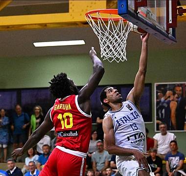 Leonardo Marangon - guardia della Gesteco Cividale protagonista anche quest’anno con la maglia della Nazionale Italiana U20