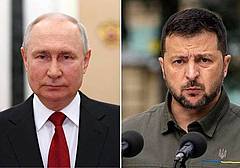 Putin e Zelensky - Afp Putin e Zelensky - Afp