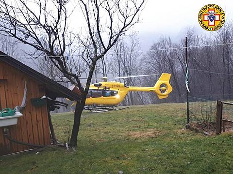 immagini dell'evacuazione di oggi a Laveder di Gosaldo 3