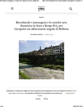 Ricordando i marangoni e le antiche arti