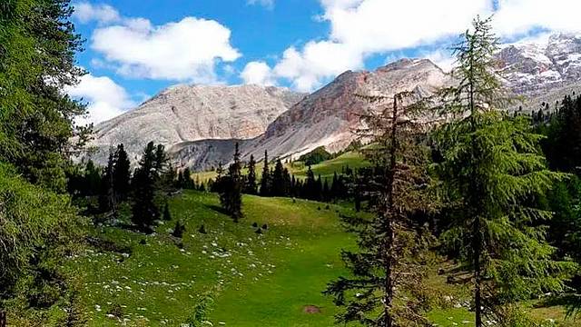 La zona di Forcella Lerosa La zona di Forcella Lerosa