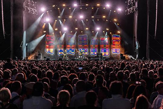 Sting e David Morresi - (Foto Ufficio stampa Umbria Jazz) Sting e David Morresi - (Foto Ufficio stampa Umbria Jazz)