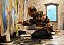 Un artista al lavoro al Forte_Foto E. Leveghi