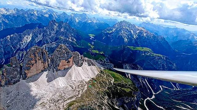 tre cime volo a vela aeroclub belluno