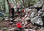 Un momento della ricerca archeologica a Casere, sul monte Dolada