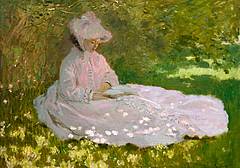 Claude Monet, Primavera (particolare), 1872 - Baltimore, The Walters Art Museum Claude Monet, Primavera (particolare), 1872 - Baltimore, The Walters Art Museum