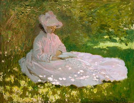 Claude Monet, Primavera (particolare), 1872 - Baltimore, The Walters Art Museum Claude Monet, Primavera (particolare), 1872 - Baltimore, The Walters Art Museum
