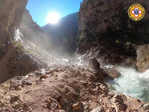 Le Cascate di Fanes restituiscono il corpo di Alfonso Maria Lostia Le Cascate di Fanes restituiscono il corpo di Alfonso Maria Lostia