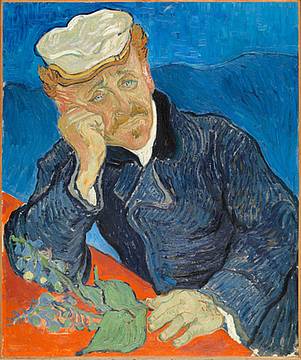 Vincent van Gogh, Il dottor Gachet (particolare), 1890, Parigi, Musée d'Orsay Vincent van Gogh, Il dottor Gachet (particolare), 1890, Parigi, Musée d'Orsay